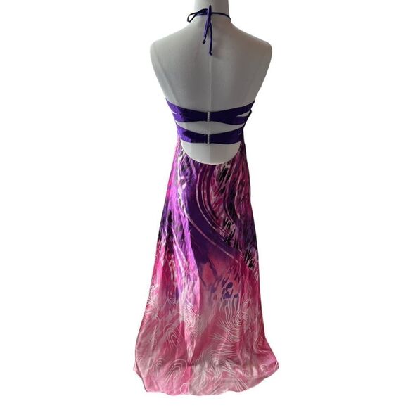 La Femme Pink and Purple Prom Dress 15453 Size 12 - Picture 4 of 10